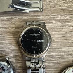 Lot Of 27 items Watches, Work And Some For Parts also coins and belt buckles