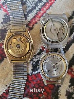 Lot Of 3 Automatic Wristwatch for parts Rado, orient and Citizen