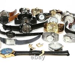 Lot Of 34 Watches August Steiner Hugo Boss Nixon For Parts Or Repairs Used