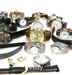 Lot Of 34 Watches August Steiner Hugo Boss Nixon For Parts Or Repairs Used