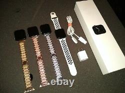 Lot Of 4 Apple Watch Series 5 A2095 With Metal Bands And Box As Is