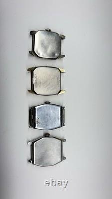 Lot Of 4 Watches, Hamilton, gruen, Bulova, Elgin, For Parts Or Repair