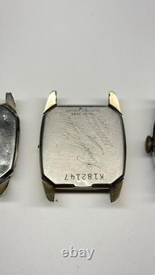 Lot Of 4 Watches, Hamilton, gruen, Bulova, Elgin, For Parts Or Repair