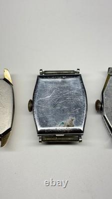 Lot Of 4 Watches, Hamilton, gruen, Bulova, Elgin, For Parts Or Repair