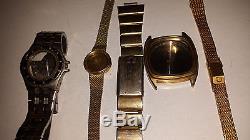 Lot Of 5 Omega Watch Parts For You To Fix Seamaster Case And Assorted Bands