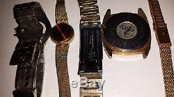 Lot Of 5 Omega Watch Parts For You To Fix Seamaster Case And Assorted Bands