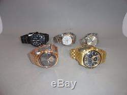 Lot Of 5 Rare Swatch Dummies Men's Or Women's Wrist Watch For Parts and or Bands
