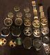 Lot Of Citizen Bullhead & Others Chronograph Automatic Watches For Parts As Is