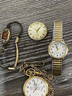 Lot Of Male And Female Untested Watches For Parts Or Repair