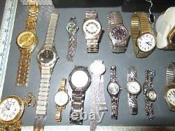 Lot Of Various Watches For Parts Repair Pocketwatches Superman Batman Minnie