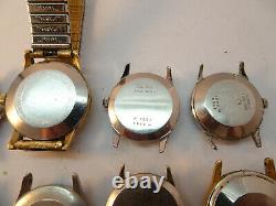 Lot Of Vintage Wyler Windup Watches For Restoration Or Parts Some Running