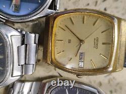 Lot Seiko Automatic & Quartz Working ¬ Working For Parts