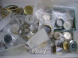 Lot Vintage 1 Jewel Dollar Watch And Movement For Parts 1700 Grams