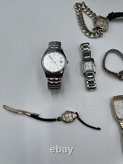 Lot Vintage Watches Chromati, Adolfo, Timex, Bulova, Hamilton, more! For parts