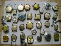 Lot Vintage Watches For Parts Or Repair