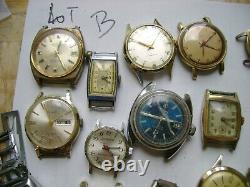 Lot Vintage Watches For Parts Or Repair