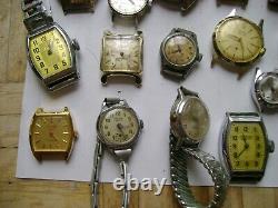 Lot Vintage Watches For Parts Or Repair