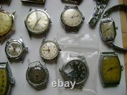 Lot Vintage Watches For Parts Or Repair