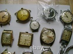 Lot Vintage Watches For Parts Or Repair