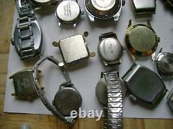 Lot Vintage Watches For Parts Or Repair