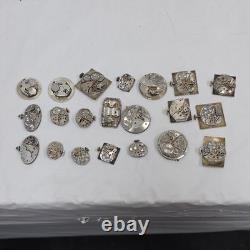Lot Watch Movement Parts Elgin Bulova Longines Etc Variety Mechanical AS-IS