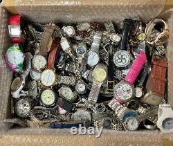 Lot Watches 11.8kg Men's Women's 250 Pieces Set Junk For Parts Vintage Quartz