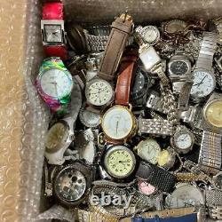 Lot Watches 11.8kg Men's Women's 250 Pieces Set Junk For Parts Vintage Quartz