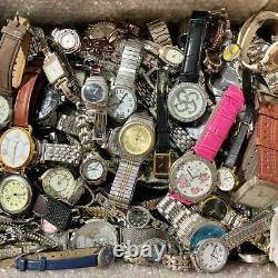 Lot Watches 11.8kg Men's Women's 250 Pieces Set Junk For Parts Vintage Quartz