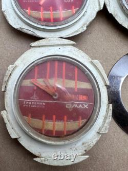 Lot of 1 Tressa Lux & 2 Omax Spaceman Automatic Watches For Parts Or Repair