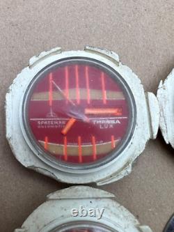 Lot of 1 Tressa Lux & 2 Omax Spaceman Automatic Watches For Parts Or Repair