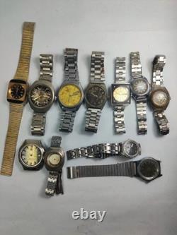 Lot of 11 Automatic Watches for Parts/Repair Mixed Brands Seiko, Romer, Omex