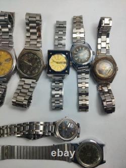 Lot of 11 Automatic Watches for Parts/Repair Mixed Brands Seiko, Romer, Omex