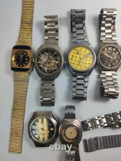 Lot of 11 Automatic Watches for Parts/Repair Mixed Brands Seiko, Romer, Omex