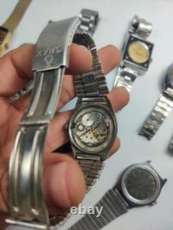 Lot of 11 Automatic Watches for Parts/Repair Mixed Brands Seiko, Romer, Omex
