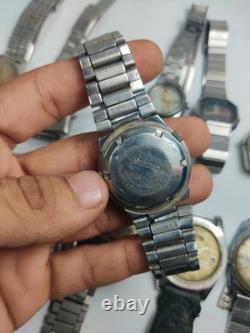 Lot of 12 Automatic Watches for Parts/Repair 6 Seiko Women's + Mixed Brands