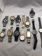 Lot of 12 Gentlemen's Watches Some Working & Some for Repair or Parts