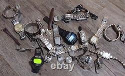 Lot of 120+ Watches & Parts 13LBS WHOLESALE Armitron Timex Geneva Wietz Claiborn