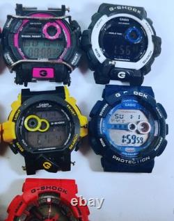 Lot of 13 Casio G-Shock Watches All Working No Straps For Parts or Repair