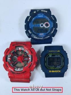 Lot of 13 Casio G-Shock Watches All Working No Straps For Parts or Repair
