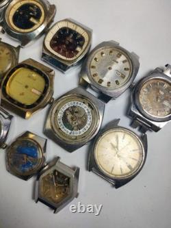Lot of 14 Mixed Brand Watches for Parts/Repair-Seiko, Citizen & More VTG Scrap