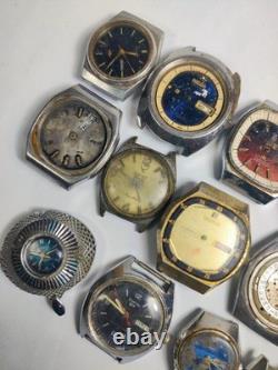 Lot of 14 Mixed Brand Watches for Parts/Repair-Seiko, Citizen & More VTG Scrap