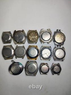 Lot of 14 Mixed Brand Watches for Parts/Repair-Seiko, Citizen & More VTG Scrap