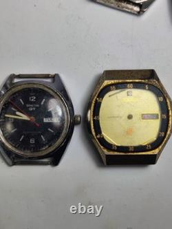Lot of 14 Mixed Brand Watches for Parts/Repair-Seiko, Citizen & More VTG Scrap