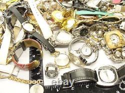 Lot of 16 lbs 150+ Men Women Watches Wear Parts Repair L#16