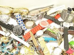 Lot of 16 lbs 150+ Men Women Watches Wear Parts Repair L#16