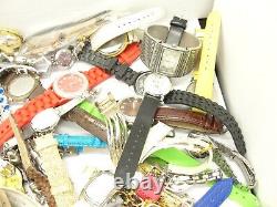 Lot of 16 lbs 150+ Men Women Watches Wear Parts Repair L#16