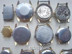 Lot of 16 watches vintage, Restoration or spare parts
