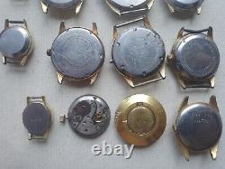 Lot of 16 watches vintage, Restoration or spare parts