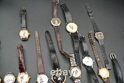 Lot of 19 Vintage Mickey Mouse And Disney Watches-Walt Disney For Parts/Repair