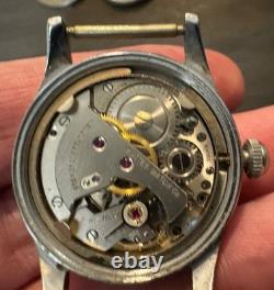 Lot of 2 Vintage Military Watches Kelbert & Elbee Not Working Parts